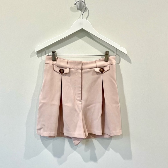 Express Shortie High Rise Blush Pink Shorts - Picture 1 of 8